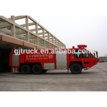 Camion de combat d&#39;incendie de transfert rapide d&#39;aéroport d&#39;entraînement de 6 * 4 / camion de pompier de poudre / camion de pompiers d&#39;incendie d&#39;échelle / aéroport